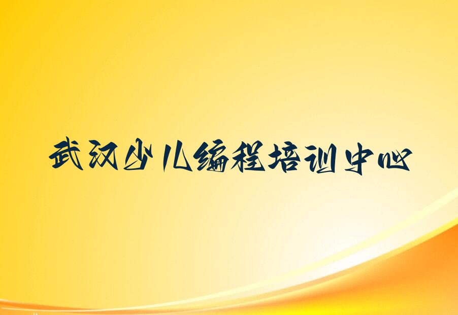 武汉少儿编程培训中心