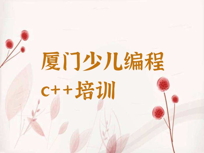 厦门湖里区少儿编程培训