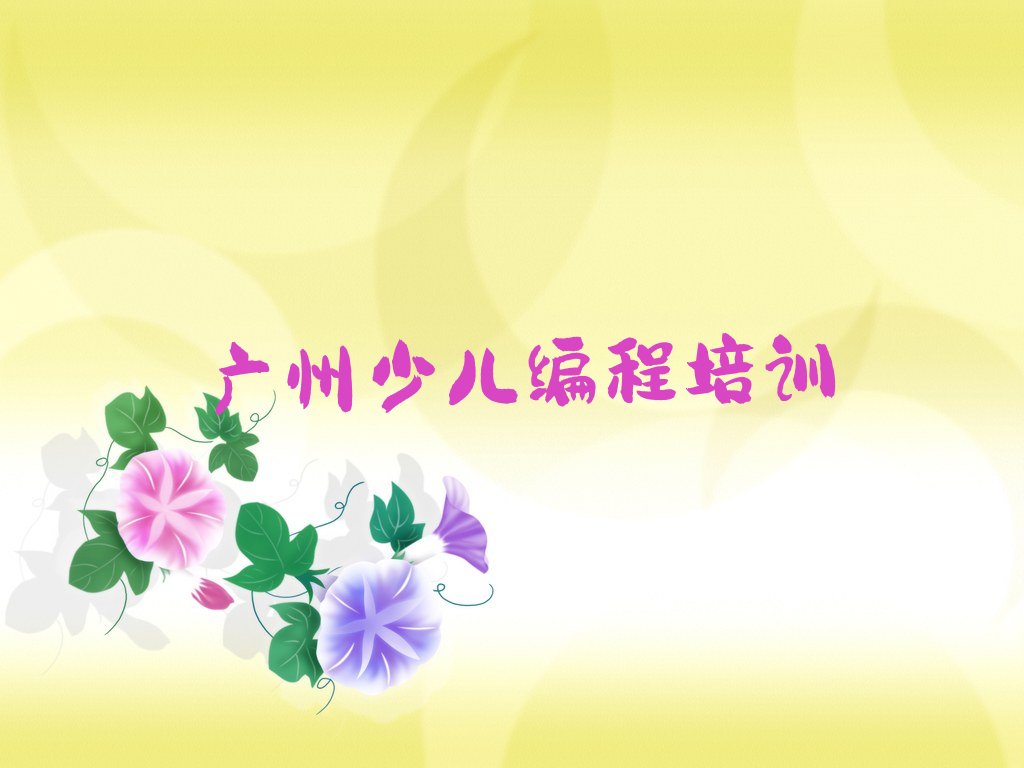 广州少儿编程培训