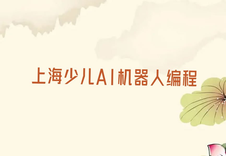 十大上海少儿AI机器人编程排行榜