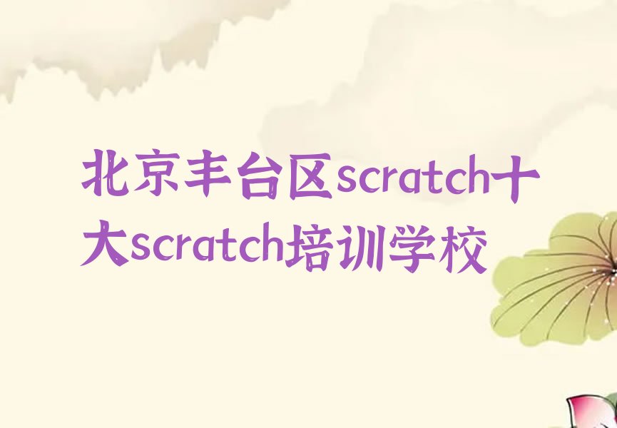 北京scratch培训学校