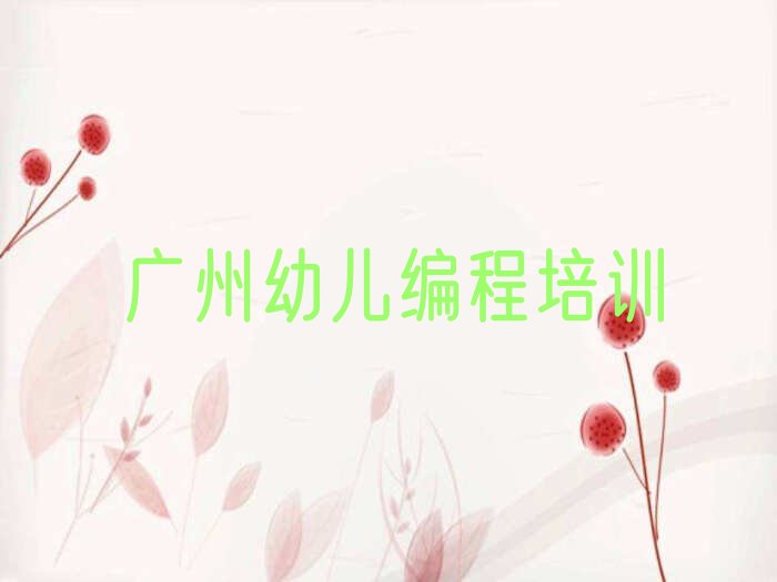 十大增城区幼儿编程班排行榜