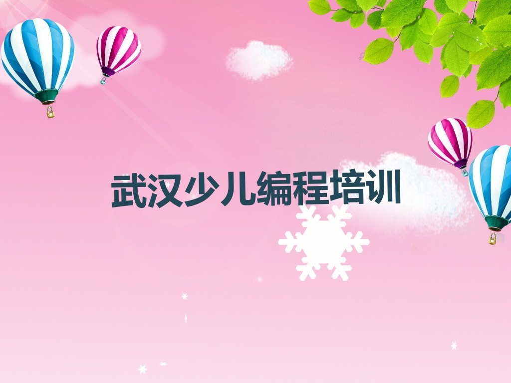 十大武汉江夏区少儿编程培训班报名排行榜