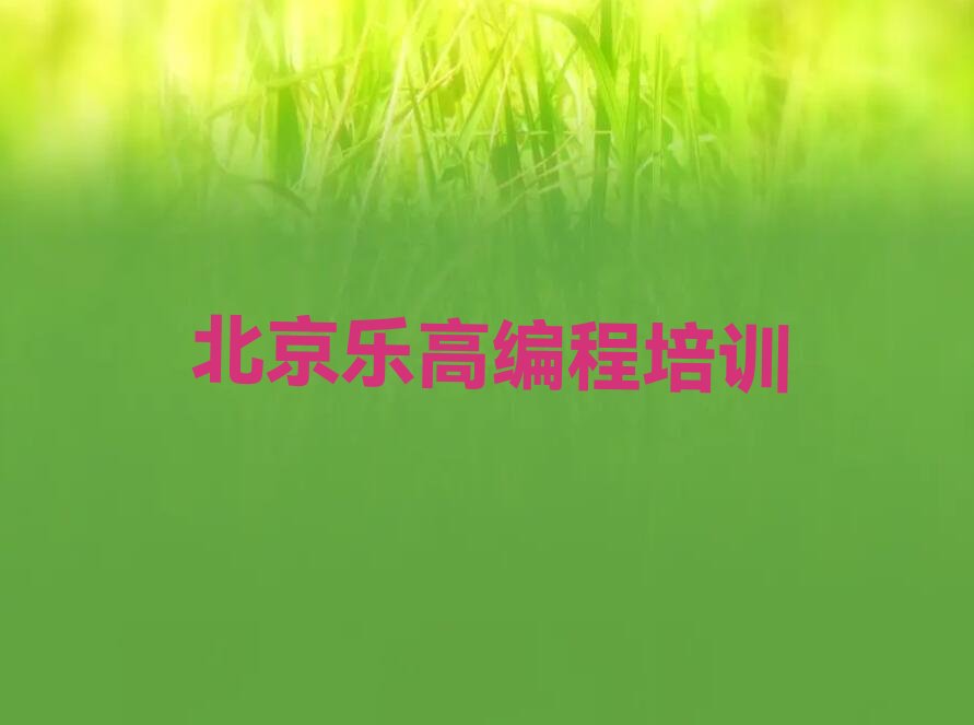 北京少儿编程培训