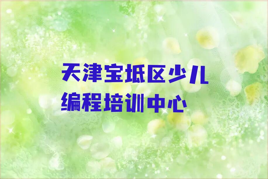 天津宝坻区少儿编程培训中心