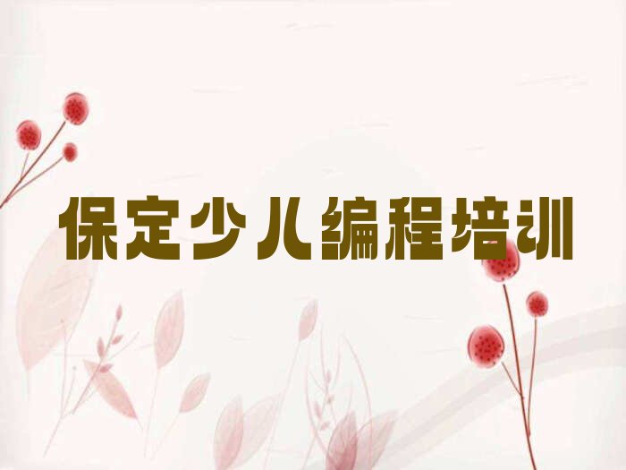 保定莲池区少儿编程培训班