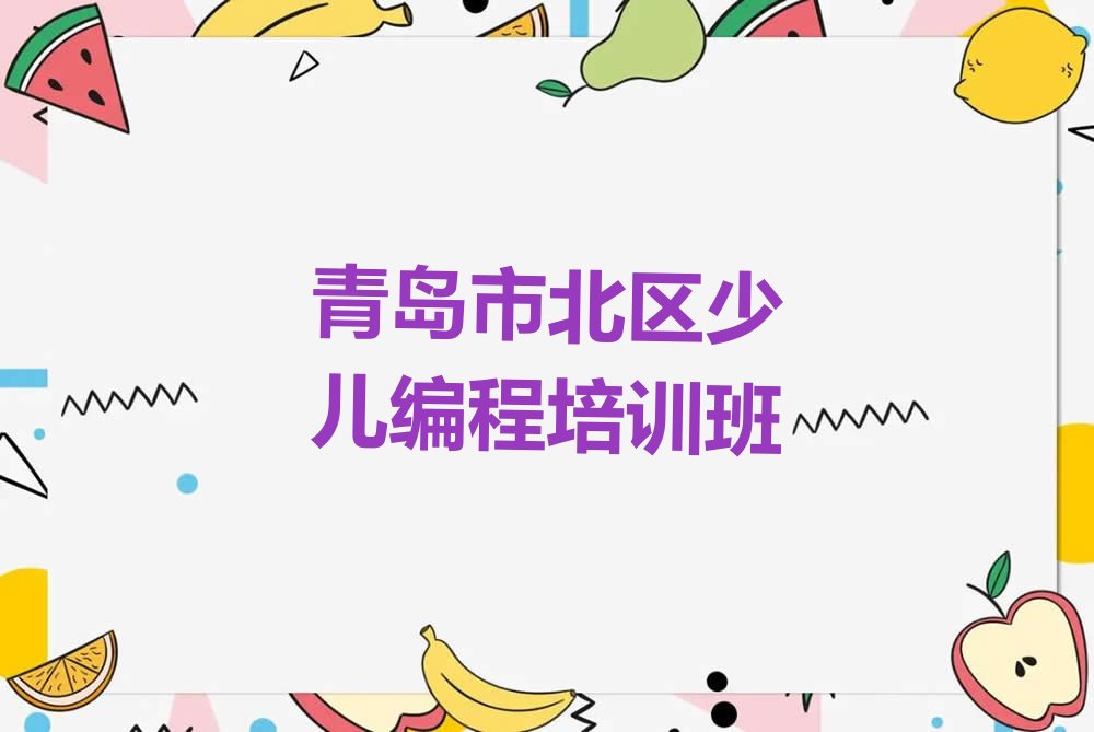 青岛市北区少儿编程培训班