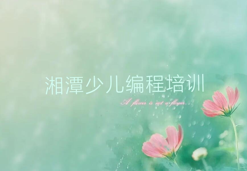 湘潭少儿编程培训