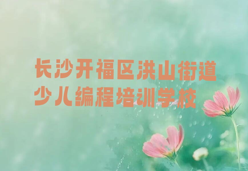 十大小孩编程长沙洪山街道各类的小孩编程培训机构怎么找名单排行榜一览排行榜
