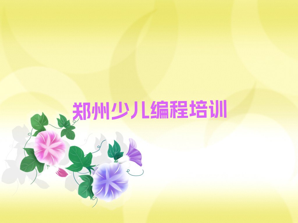 郑州上街区幼儿编程培训学校