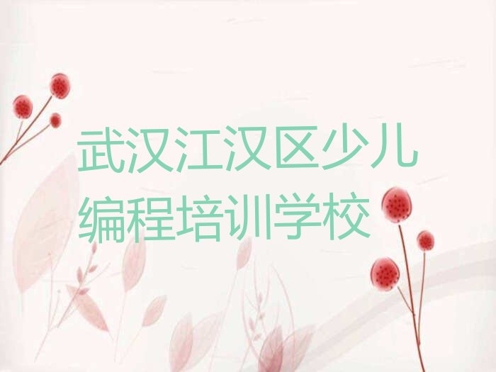 十大武汉江汉区报名学少儿编程c++大概多少钱一个月十强排名榜一览表排行榜