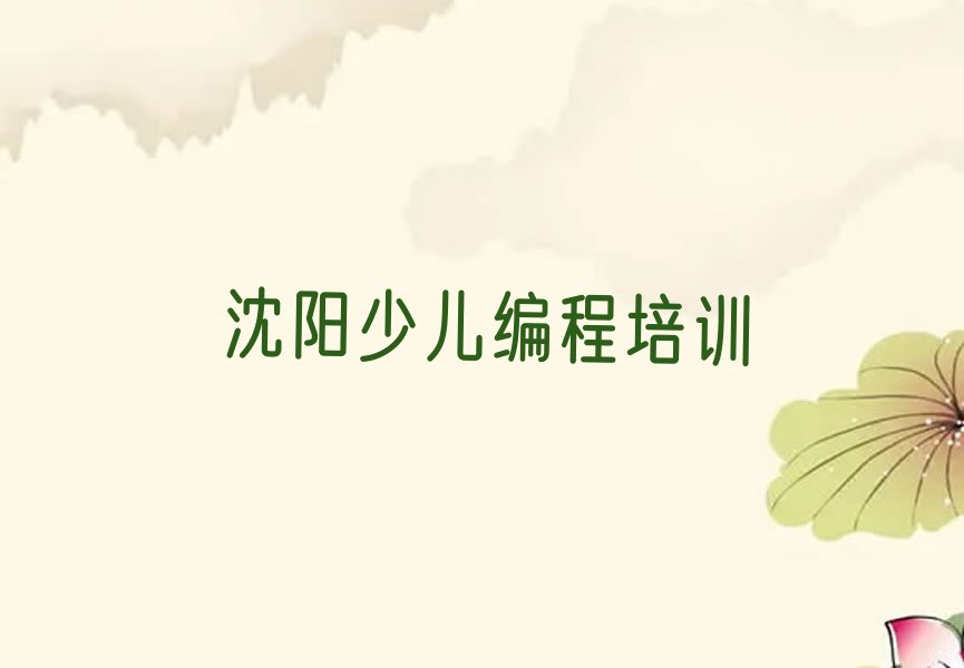 沈阳沈北新区少儿编程培训中心