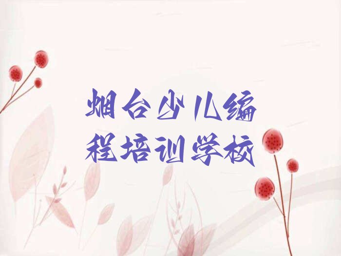 烟台少儿编程培训学校