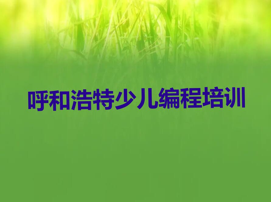 十大呼和浩特赛罕区哪个少儿编程培训学校好名单今日一览排行榜排行榜