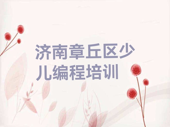 济南章丘区少儿编程培训