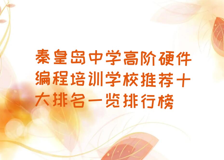 秦皇岛抚宁区少儿编程培训中心
