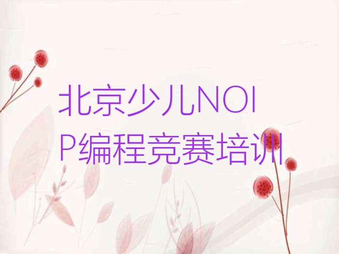 北京少儿编程培训学校