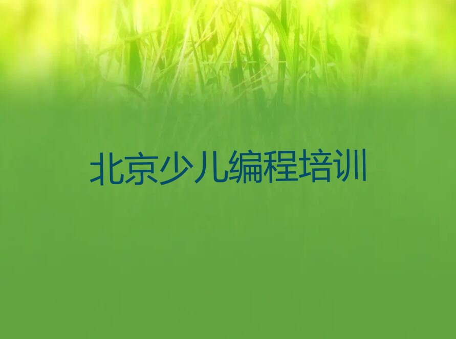 北京东城区少儿编程培训班