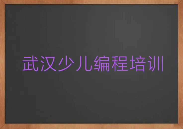 武汉汉阳区鹦鹉街道少儿编程培训学校