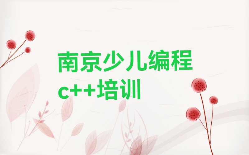 南京高淳区阳江镇少儿编程c++培训学校