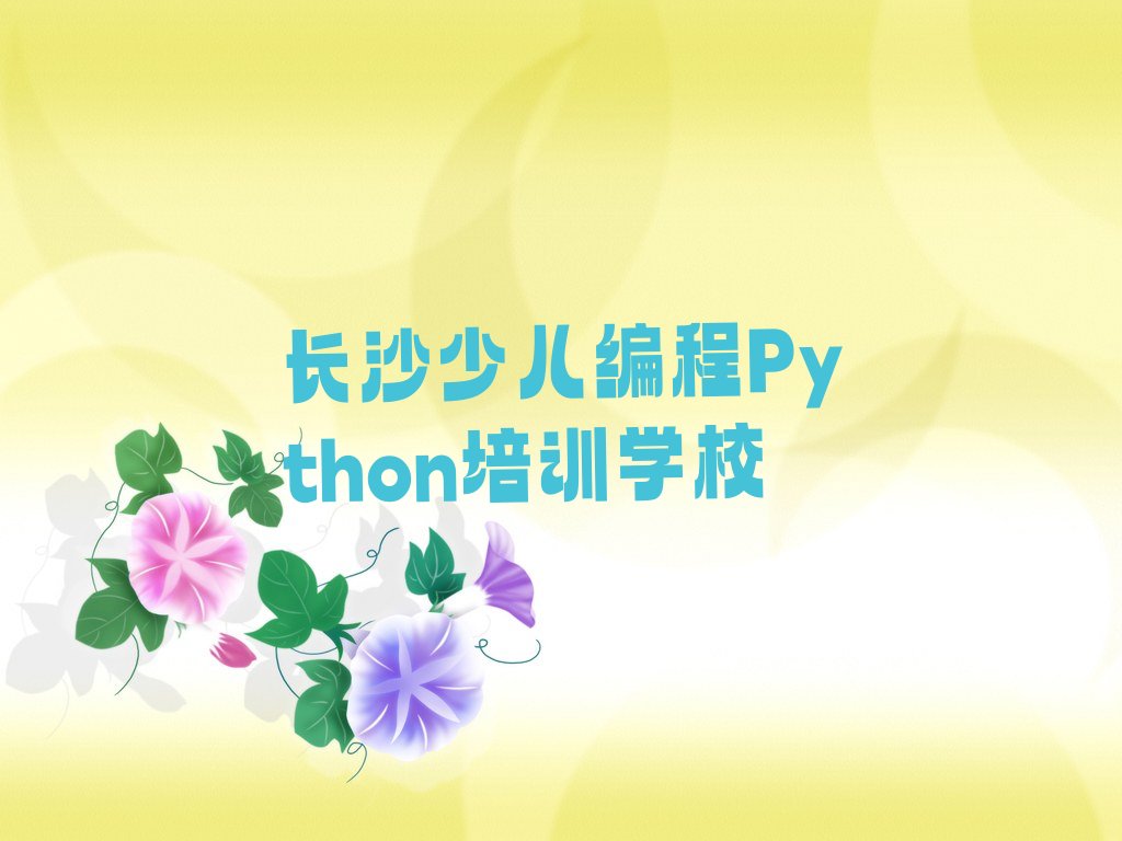 长沙少儿编程Python培训学校