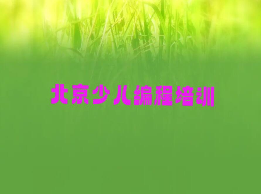 北京密云区少儿编程培训班