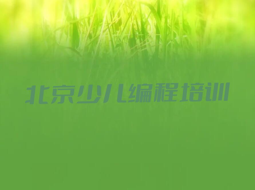 北京延庆区少儿编程培训学校