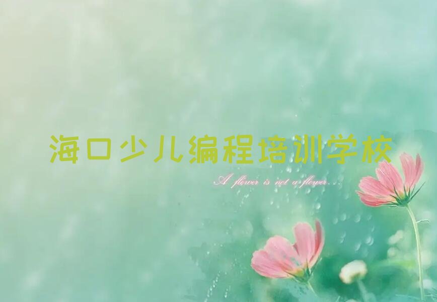 海口少儿编程培训学校