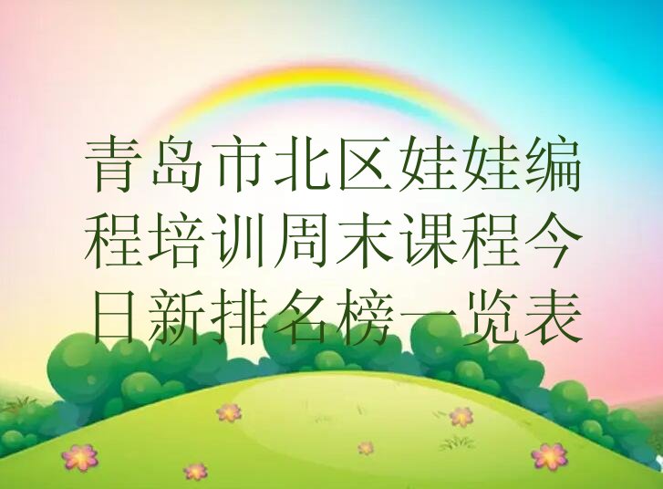 青岛市北区少儿编程培训学校