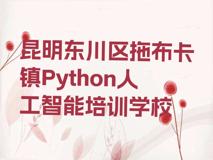 昆明东川区拖布卡镇Python人工智能培训学校