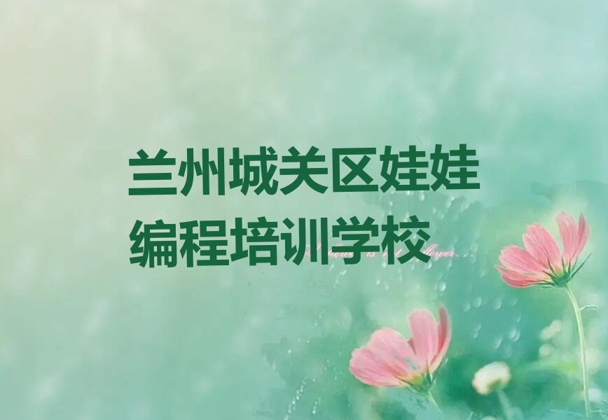 十大排名前十的兰州娃娃编程培训班排行榜