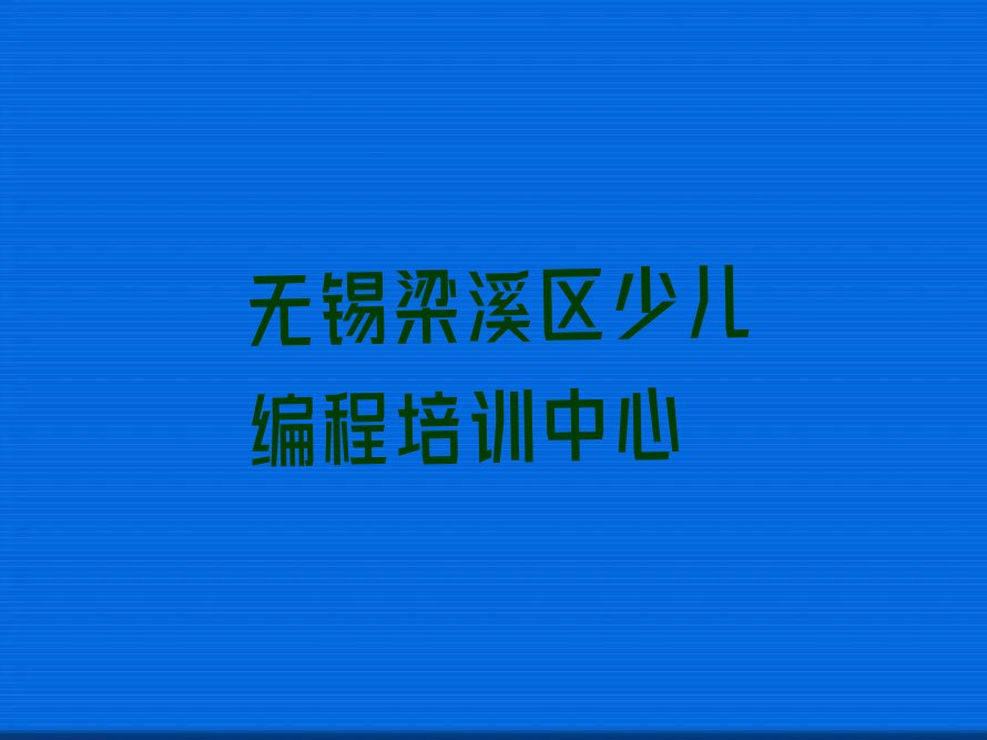 无锡梁溪区少儿编程培训中心