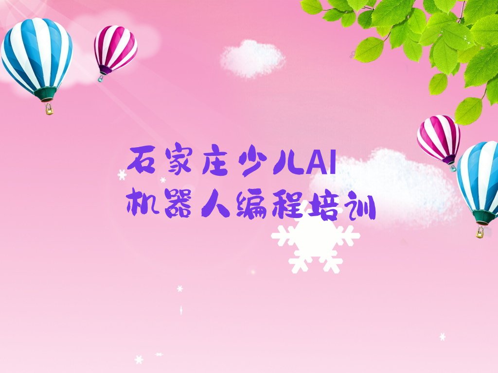 石家庄新华区少儿AI机器人编程培训学校