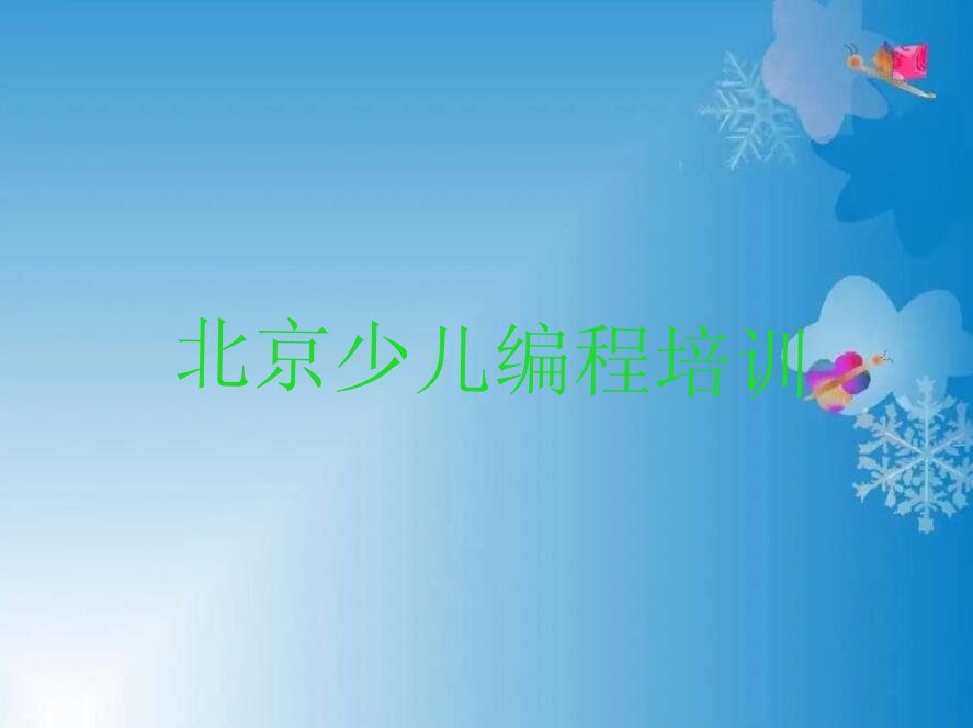 北京丰台区王佐镇小学生编程培训学校