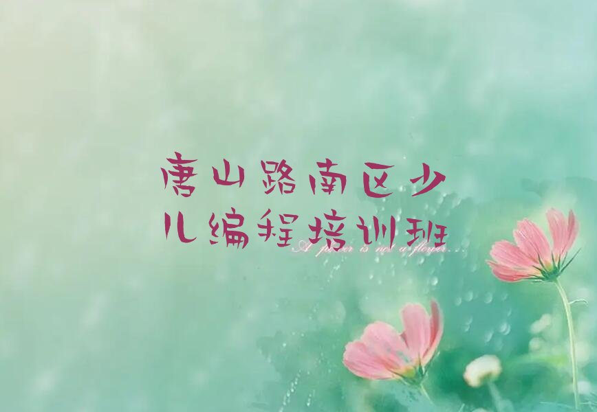 唐山路南区少儿编程培训班