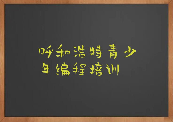 十大呼和浩特赛罕区青少年编程培训费用高吗排行榜