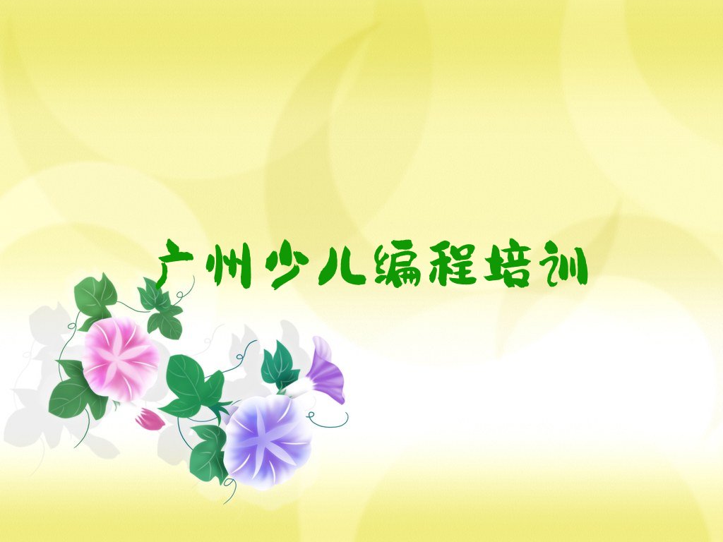 广州花都区赤坭镇娃娃编程培训学校