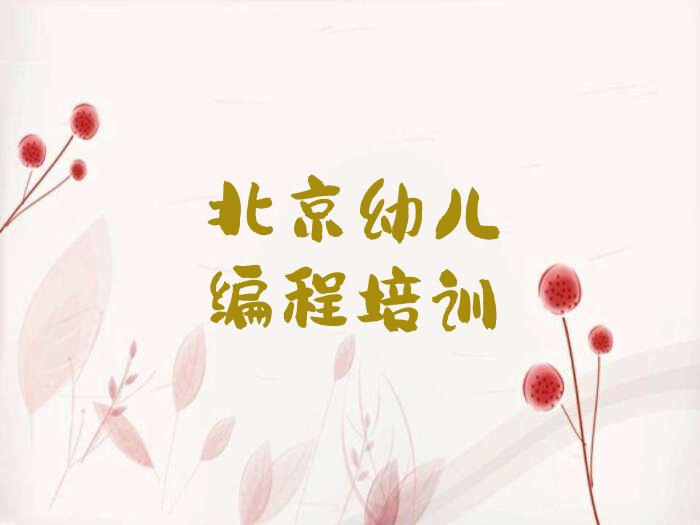 十大北京昌平区正规专业幼儿编程培训机构推荐排名名单一览表排行榜