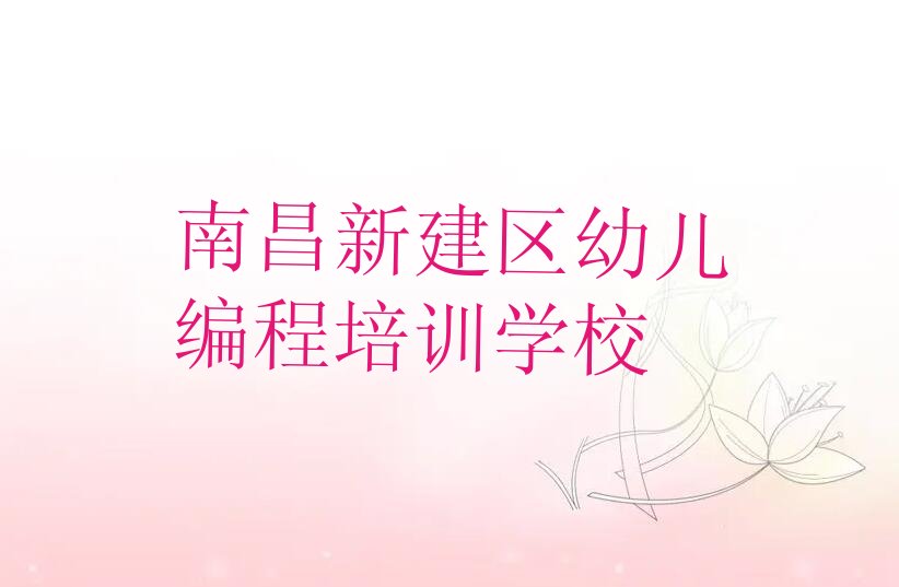 南昌新建区幼儿编程培训学校