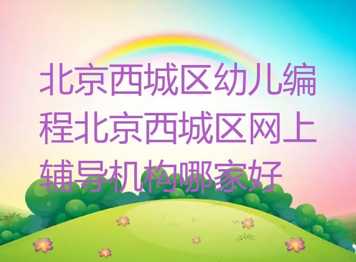 北京西城区少儿编程培训