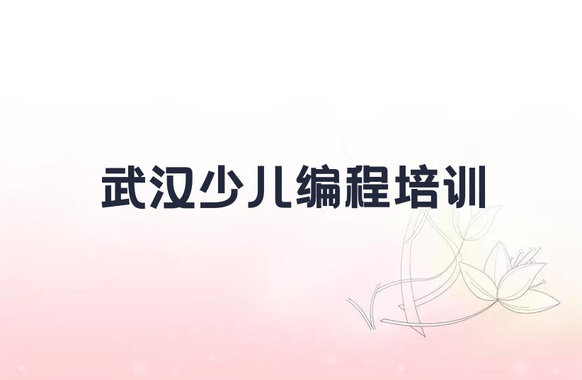 武汉江夏区少儿编程培训学校