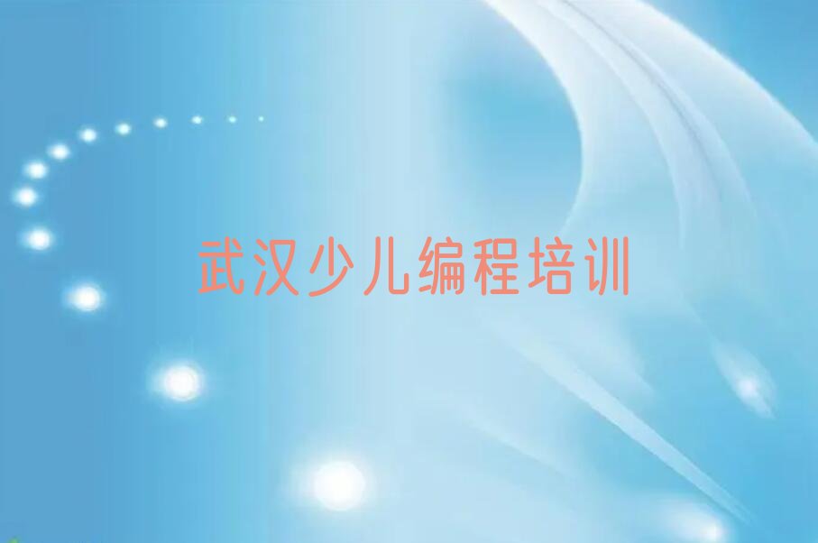 武汉硚口区宝丰街道小孩编程培训学校
