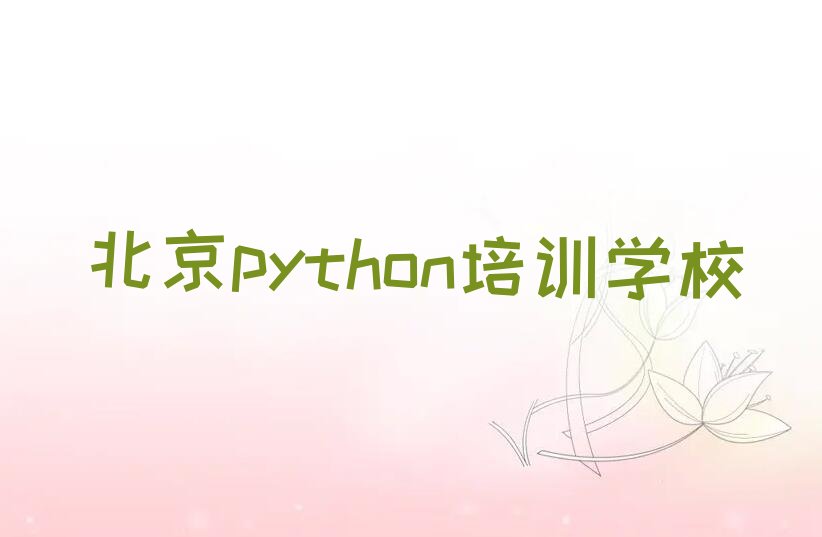 十大2025年北京学python哪个学校好十大排名一览排行榜排行榜
