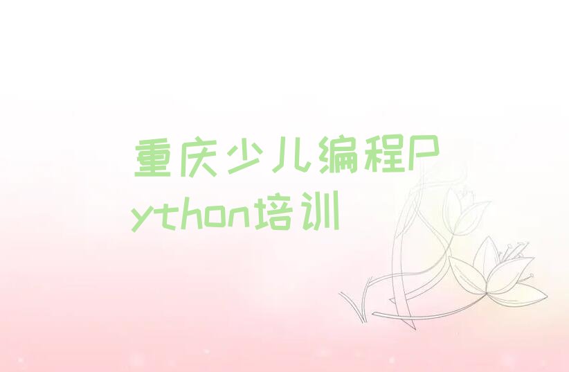 重庆北碚区少儿编程培训中心