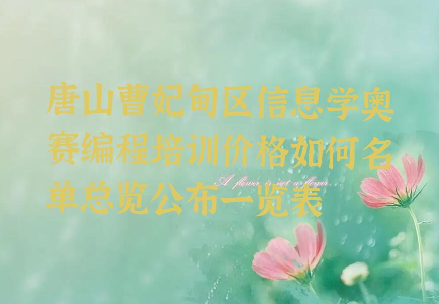 信息学奥赛编程