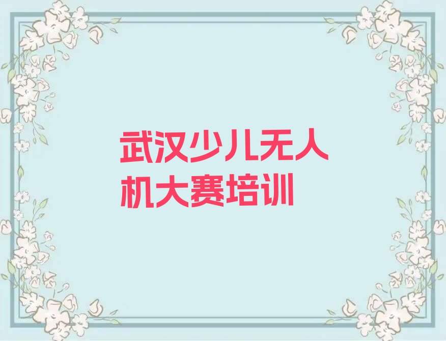 武汉黄陂区李集街道少儿编程培训学校
