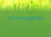 北京门头沟区中学生编程北京门头沟区童程童美培训费