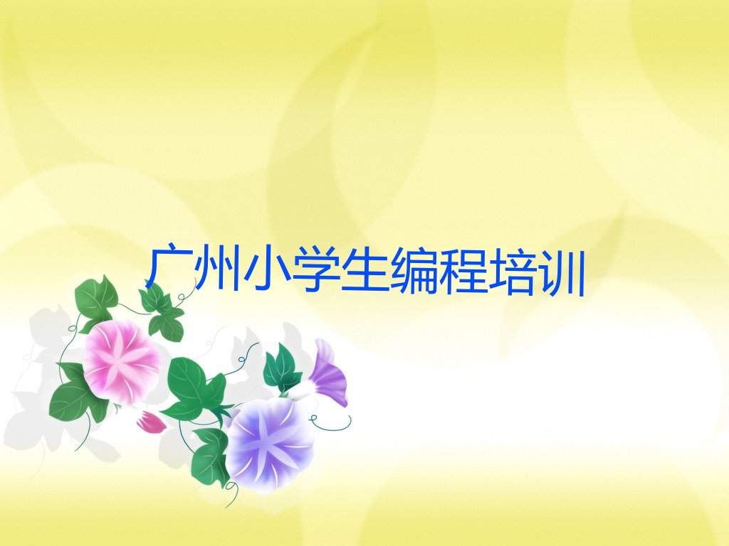 广州少儿编程培训