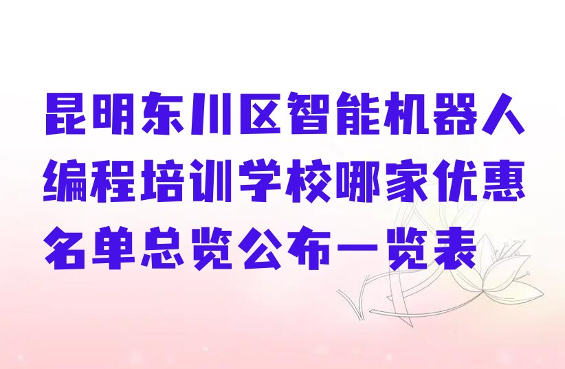 昆明少儿编程培训学校