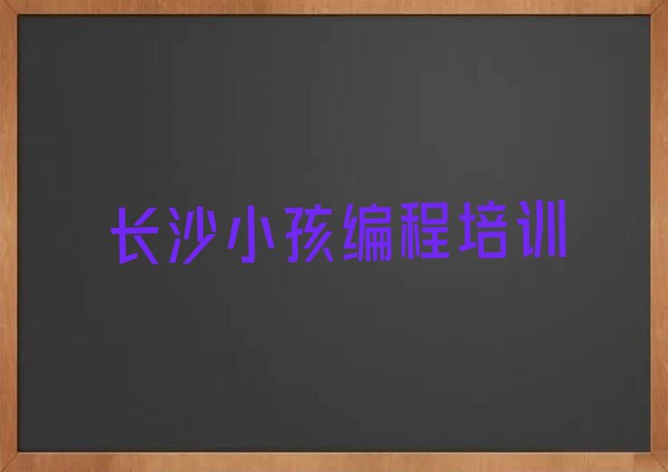 长沙望城区少儿编程培训中心